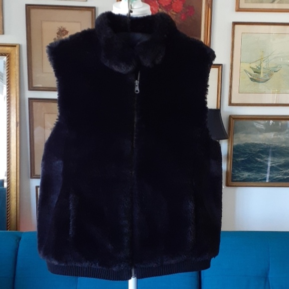 Talbots Jackets & Blazers - TALBOTS Faux Fur vest